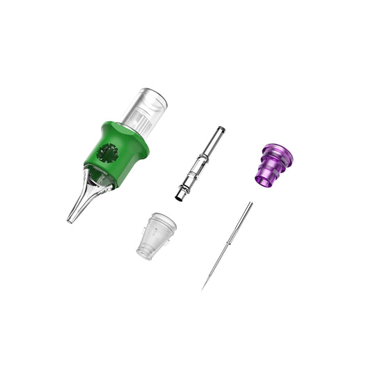 SP4 round tattoo cartridge needle with soft silicone grip for precise tattoo work