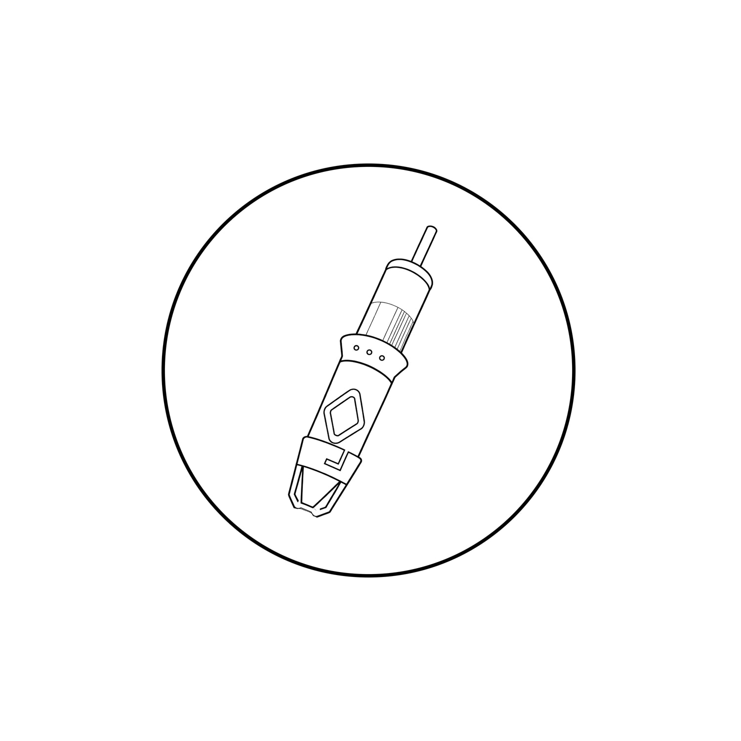 SMP cartridge needle icon by CREDITECH MED for scalp micropigmentation and permanent makeup