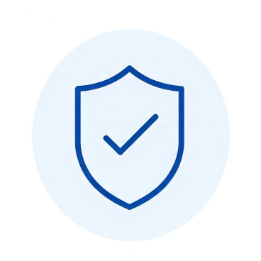 Accountability icon representing responsibility to customers, employees, suppliers, and society at CREDITECH MED
