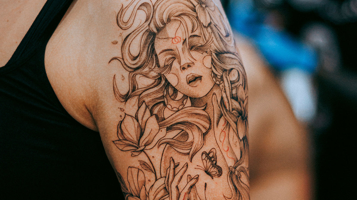 CREDITECH MED Fine Line Tattoo Style created with professional tattoo cartridge needles