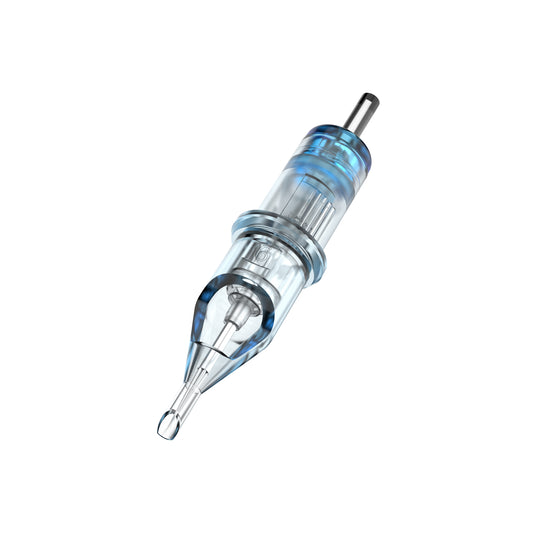 CM2 Standard Tattoo Cartridge Needle with classic membrane design and transparent precision tip