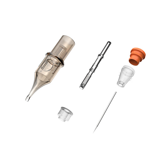 CM8 round tattoo cartridge needle structure for lining and detailing