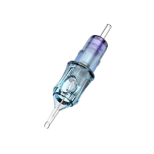 CM10 round tattoo cartridge needle with transparent housing for precision tattoo lining