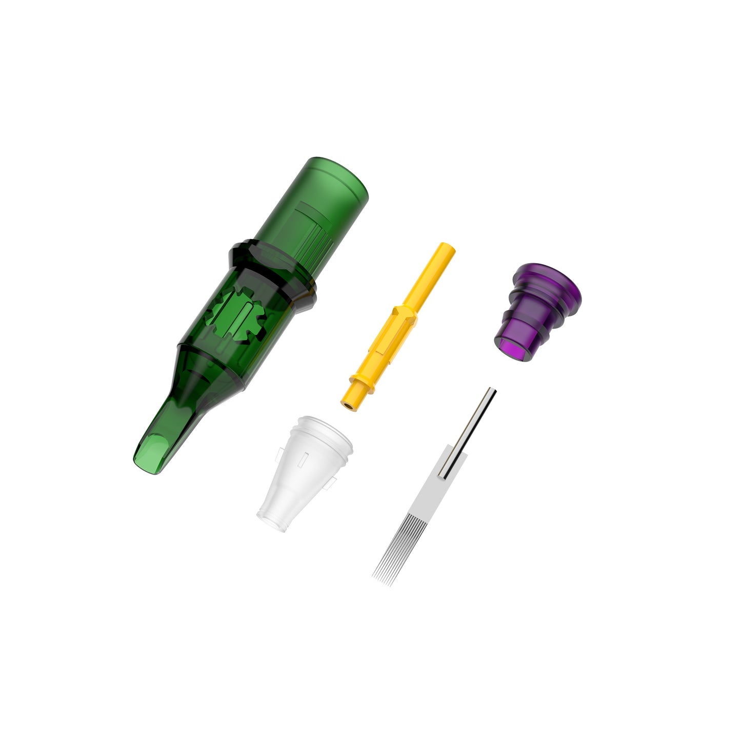 SP3 tattoo cartridge needle structure showing internal components and precision design