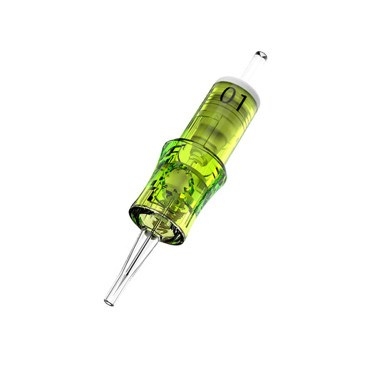 SP6 PMU modular cartridge needle with customizable middle window design for permanent makeup applications