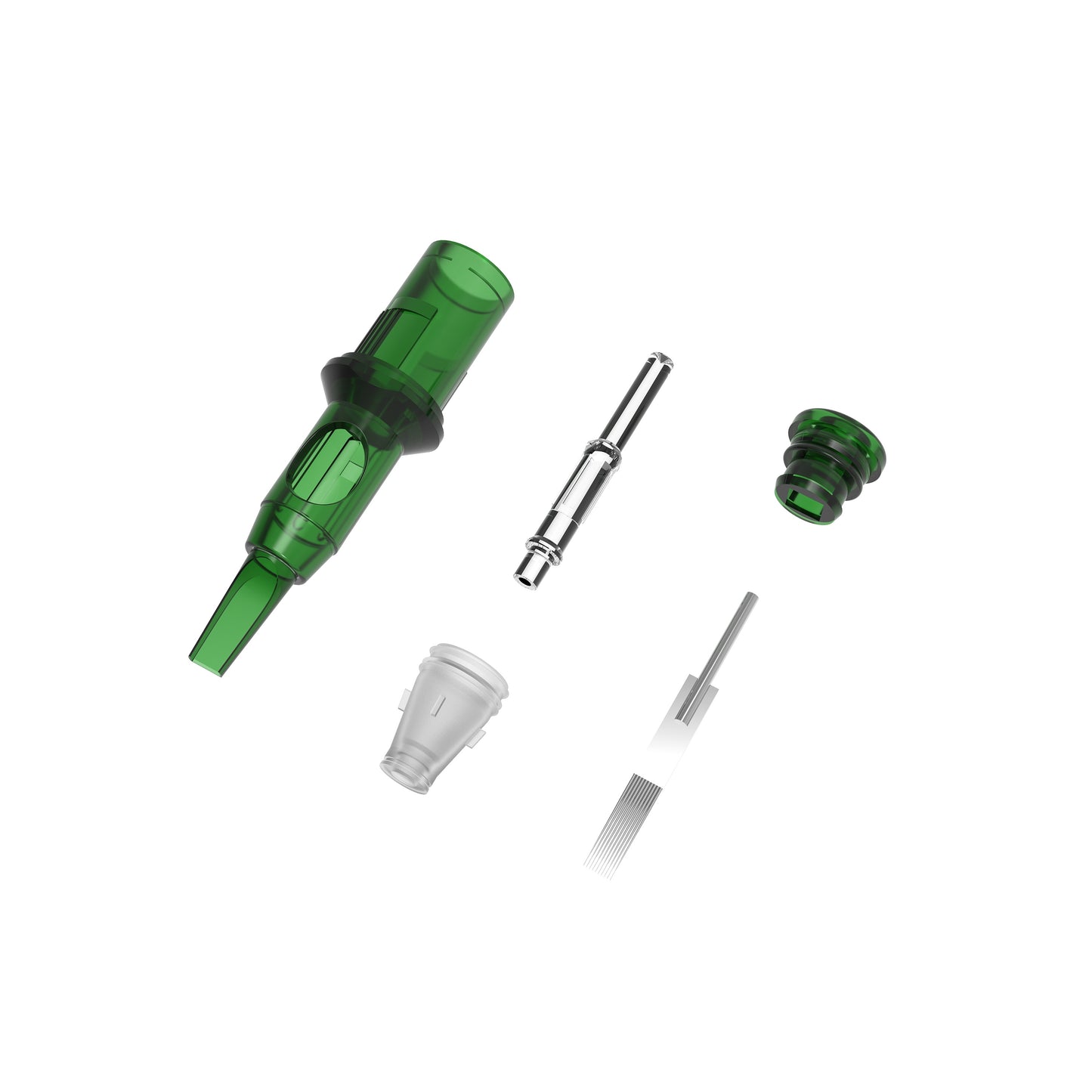 CM16 PMU cartridge needle components showing precision internal structure