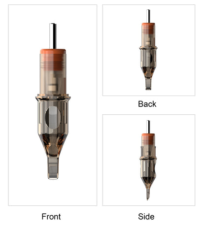 CM8 tattoo cartridge needle exploded view showing internal components