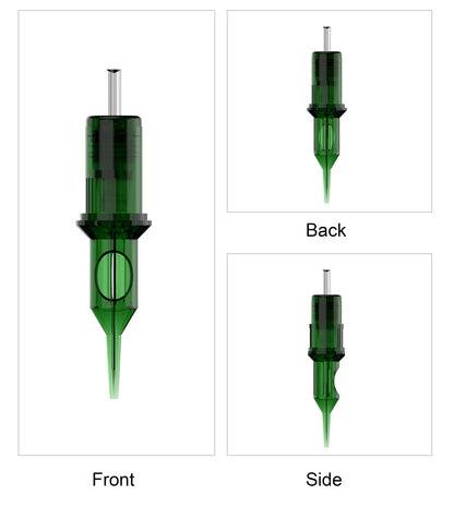 CM3 PMU Cartridge Needle front, side and rear views