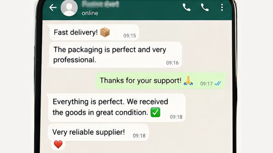 CREDITECHMED-Customer feedback on fast delivery and professional packaging