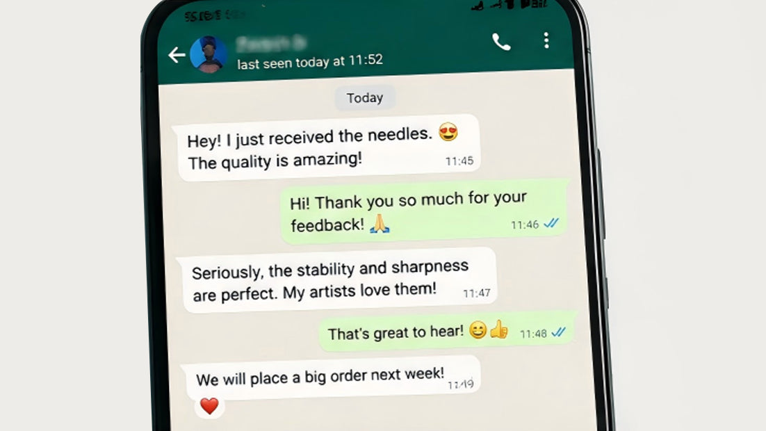 CREDITECHMED-Customer feedback on tattoo cartridge needle quality
