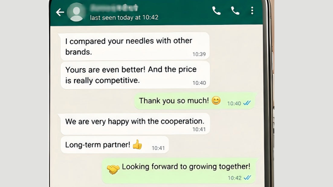 CREDITECHMED-Customer testimonial about tattoo cartridge needle quality and value