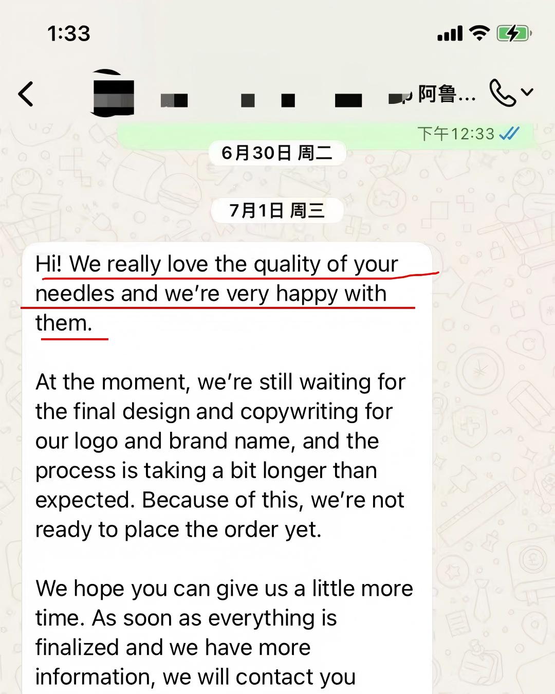 OEM partner feedback on tattoo cartridge needle quality